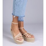 D/CEO marka niezdefiniowana Beige platform espadrille sandals Panola | shoptok.hr