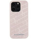  Originalna torbica KARL LAGERFELD Hardcase KLHCP15LPQKPMP za iPhone 15 Pro (prošiveni uzorak / roza) | shoptok.hr