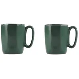 Vialli Design Temno sive lončene skodelice za espresso v kompletu 2 ks 80 ml Fuori –