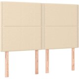  Krevet s oprugama i madracem krem 140 x 190 cm od tkanine | shoptok.hr