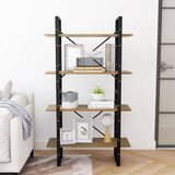 vidaXL ormarić za knjige s 4 razine smeđi 80 x 30 x140 cm od borovine | shoptok.hr