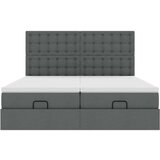 vidaXL Okvir kreveta s madracima tamnosivi 160x200cm od tkanine | shoptok.hr