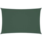 vidaXL Senčno jadro oksford blago pravokotno 2x5 m temno zeleno | Shoptok.si