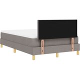  LED Box Spring Krevet Sivo-smeđa 120 x 200 cm tkanina | Eponuda.com