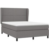  Krevet s oprugama i madracem tamnosivi 140x190 cm od tkanine | shoptok.hr