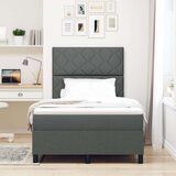 vidaXL Box Spring krevet sa madracem tamno siva mali dupli tkanina | shoptok.hr