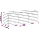  Vrtna visoka greda Svetlo rjava 240 x 80 x 77 cm, (5000287729) | Shoptok.si