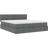  Postelja s shranjevanjem Temno siva 180 x 200 cm Umjetno usnje, (5000099388) | Shoptok.si