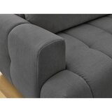 Bobochic Paris Tamno siva sklopiva/s prostorom za odlaganje kutna garnitura (s desnim kutom/u obliku slova L) Fuji – | shoptok.hr