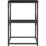  Bocni stol Crni hrast 41 x 40 x 60 cm Inženjerska drva i čelik | shoptok.hr