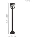 Eglo aloriaspoljna podna lampa/1, e27, crna | Eponuda.com