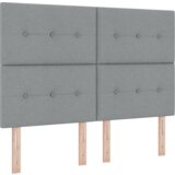  Uzglavlje za krevet s madracem svjetlosiva 140x200 cm tkanina | shoptok.hr