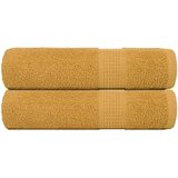 vidaXL Ručnici za ruke FROGN 2 kom. zlatni 50x100 cm 360 g/m² - Zlatno 50 x 100 cm 2 | shoptok.hr