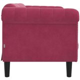  Kavč dvosed vinsko rdeč žamet | Shoptok.si