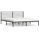 vidaXL Kovinski posteljni okvir z vzglavjem črn 193x203 cm | Shoptok.si