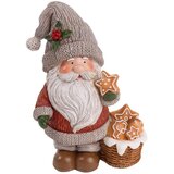 Viter Novogodišnja figura Deda Mraz sa korpicom h.17cm | Eponuda.com