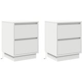  Noćni ormar 2 pcs Bijelo 39 x 34,5 x 50 cm Konstruirano drvo | Eponuda.ba
