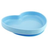 Olimp Sport Chicco silikonski tanjir Srce plavi | ePonuda.com