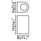 Faro 70322 - Spoljašnje zidno svetlo ESTELA 1xGU10/5W/230V IP65 crno | Eponuda.com
