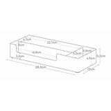 YAMAZAKI Bijeli metalni kupaonski organizator Amenity – | shoptok.hr