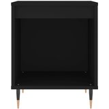  Noćni ormarić crni 40x35x50 cm od konstruiranog drva | Eponuda.com