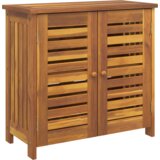  Vrtni ormar s pohranom s vratima Smeđa 78 x 36.5 x 78cm | shoptok.hr