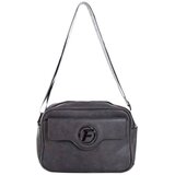 Fashion Hunters Dark gray women's eco-leather messenger bag | Shoptok.si