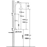 Sapho Mjedeni set za tuš kabinu u sjajno srebrnoj boji s termostatskim ventilom s glavom za tuš/sa ručnim tušem 142 cm Antea – | shoptok.hr