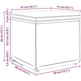  Stolica Svijetlo siva Tkanina i konstruirano drvo - Svjetlosiva 40 cm tkanina | shoptok.hr