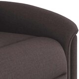  Naslanjač s funkcijo vstajanja temno rjavo blago, (21824846) | Shoptok.si