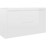 Maison Chic Komoda - Predalnik visok sijaj bela 120x36x69 cm iverna plošča, (21722075) Cene