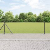 vidaXL šesterokotna ograja siva 0,6x100 m jeklo | Shoptok.si