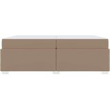  Krevetna konstrukcija Boja cappuccina 200 x 200 cm tkanina | shoptok.hr