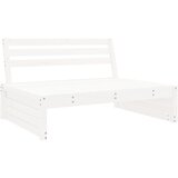  Srednja vrtna sofa bijela 120 x 80 cm od masivne borovine | shoptok.hr