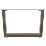  noge jedilne mize v-oblika 2 kosa naravno jeklo 60x(30-31,3) cm | Shoptok.si