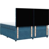  Krevet s oprugama i madracem tamnoplavi 200x200 cm baršunasti | shoptok.hr