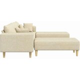 Tkaninska sofa s jastukom 3 pcs Krema 208 cm tkanina | shoptok.hr