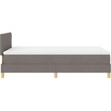 vidaXL box spring krevet s madracem taupe 120x200 cm tkanina | shoptok.hr