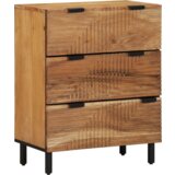 3 kom. sideboard smeđa 60x33x75 cm čvrsto drvo bagrem | shoptok.hr