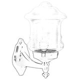 Opviq Vanjska zidna lampa BAP-68189-BSY-M3, 28 cm, E27, 40W, IP65, Crna | Eponuda.ba