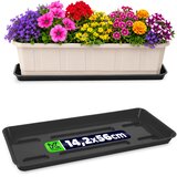 KADAX Stojalo za cvetlične lončke 60 cm, balkonsko korito, plastični pladenj, (5000353270) | Shoptok.si