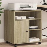  Stalak za pisač s kotačima boja hrasta sonome 60 x 50 x 67 cm | Eponuda.com
