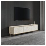 Hanah home tv polica imaj travertine gold