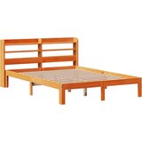  Okvir kreveta bez madraca voštano smeđi 135x190 cm od borovine | shoptok.hr