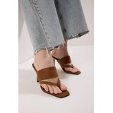 Trendyol Shoes ženske papuče Takss25To00098, smeđe Cene