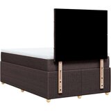 vidaXL Box spring postelja z vzmetnico temno rjava 120x190 cm blago, (21304553) | Shoptok.si