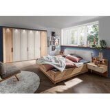Venda POSTELJNA GARNITURA 180 cm x 200 cm , les, tekstil, leseni material barve šampanjca, hrast bianco | Shoptok.si