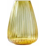 Bitz Vaza iz rumenega stekla Kusintha, višina 22 cm