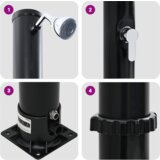vidaXL Zunanji Solarni Tuš z Vodo 217 cm 20 L | Shoptok.si