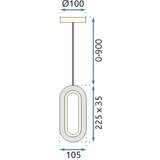 Toolight Viseća Kristalna Lampa G113-1CP GOLD | shoptok.hr